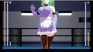 3D animated damsel in distress scenes with ultimate struggle