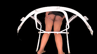 Hot Ebony "p" Vol. 9 - Ebony MILF Chase Golden Pee Toilet POV