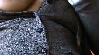 Mila - big tits flashing