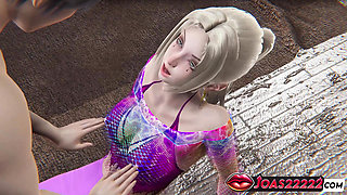 3D Hentai: Okawa, the Sexy Anime Girl - Big Tits Massage, Dildo Stimulation, and Sitting Pussy Licking Squirt Orgasm