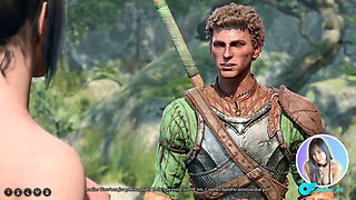 Elixir_elf in a gaming fantasy with shadowheart and girl-on-girl action
