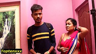 School Boy First Enjoying with Beautiful Horny Madam! Student Sex