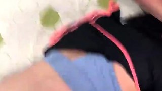 Beautiful Asian with hard nipples blowjob