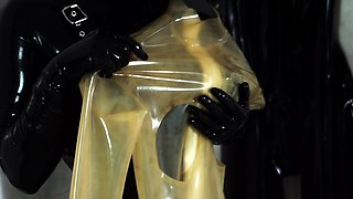 Amateur fetish BDSM action with redhead