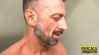 Gross scum gets pounded in the ass