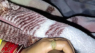 Quick Handjob by Desi Indian Village Girl