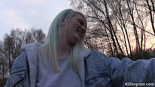 Cute Alternative Teen Goes British Dogging for the First Time and Drains Two Dicks with Speed