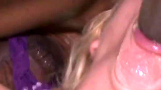 Tattooed blonde beauty gets hard fucked by a monster BBC