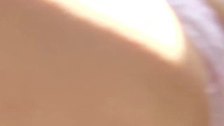 Hinami Ishikawa Gagged and Taped in a Van. Her Pe Panties Stay Down