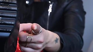 Mean Verbal and Spitting Humiliation in Latex and Boots, POV