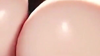 Latex Yoga Pants and Panties! Big Cameltoe Pussy Close up! Fetish! Anime Cartoon Ai