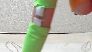 Mini Skirt and G String Panties and Sticking Out Natural Boobs From T-shirt Japanese Girl Natsume Maki's Room Cleaning