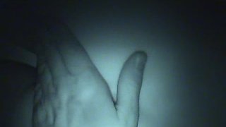 Her hand finds a hard cock in the dark