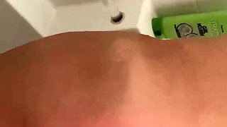 Amateur striptease and Solo masturbation