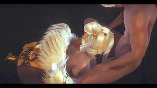 Genshin Impact Hentai - Ningguang Blowjob and Cunnilingus Uncensored - Japanese Asian Manga Anime Game Porn