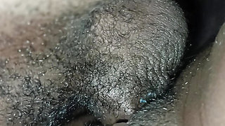 Big Boobs and Sweet Ebony Black hairy Pussy Stepsister Share Bed with Stepbrother & Gets  hard Fucked at Night