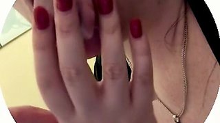 Wife Real Cumslut Licking Cum From Hand