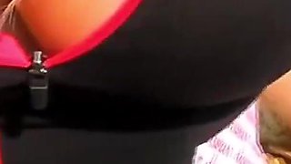 Homemade Big Boobs Latina Sandra Flashing