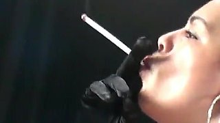 Big Tit BBW Latina Smokes and Fucks