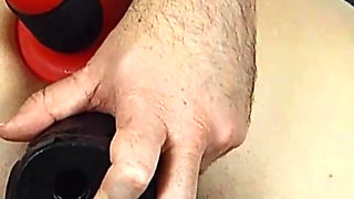 Big anal toys & creampie