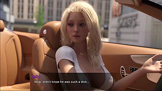 Busty cougar in an animated cartoon hentai