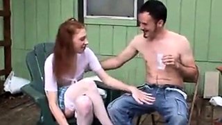 Skinny Pale Redhead Crossdresser Amateur