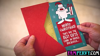 Stepdad unwraping and 18yo girl stepdaughter