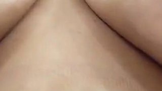 Huge Tits Oiled and Self Sucking