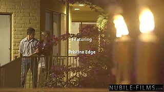 Blonde Babe Pristine Edge Gets Boned Hard in Backyard - Blowjob, Doggystyle & Cumshot