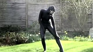 Solo eurobabe masturbating outdoors