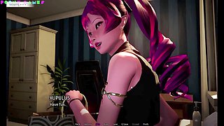 Wet internal release in manga style