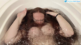 POV Underwater Fucking Face up Hair Down Missionary in the Bath