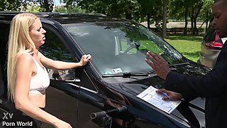 Brazen Blonde Lynna Nilsson Sucks And Fucks BBC After They Collide In The Car Park GP3194