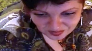Spanking Her Big Mature Butt on Cam
