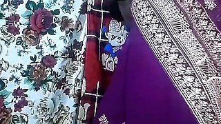 Newly wedded beautiful Bhabhi becomes bride by wearing a new saree I convinced Bhabhi to fuck me hard in Hindi Claire Vays