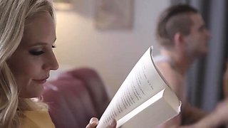 FAMILY SINNERS - Blonde MILF Sensually Kisses Her Stepson