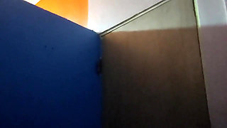 I started moaning really loud so my roommate would hear and be curious