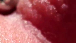 Playing Pierced Nipples Close up on Balcony