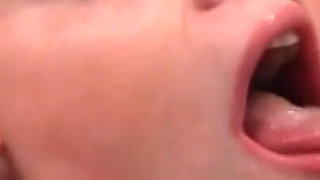The big blowjob party cum in mouth