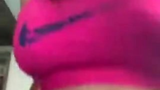 Busty brunette anal solo masturbation