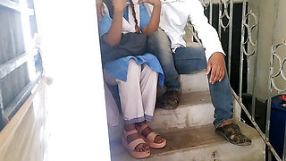 Indian school girl fucked by her boyfriend when no one in school