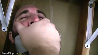 Hairy Dilf Tied Up In The Closet