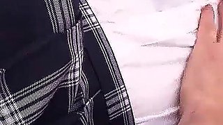 Skinny Japan college teen fucked by step dad with big cock