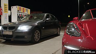 BLACKEDRAW Sexy brunette Anya can't resist huge BBC