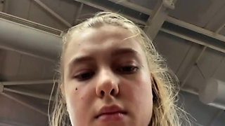 Workout with masturbate in public
