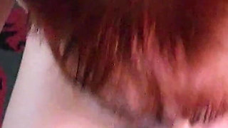 Nappy Redhead Gabbie Luna Sucking Big Cock to Take Milk