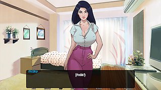 MissKitty2K's naughty adventure with aching bum cheeks in a wild animated scene