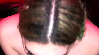Great ass blonde blowjob and fucking POV