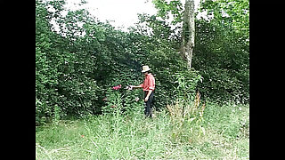 A big cock in the ass of a wild trans slut