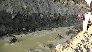 Riding Mistress Katharina - Sandy And Muddy Ride- Extreme